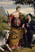 MORETTO da Brescia Saint Justina with the Unicorn china oil painting artist